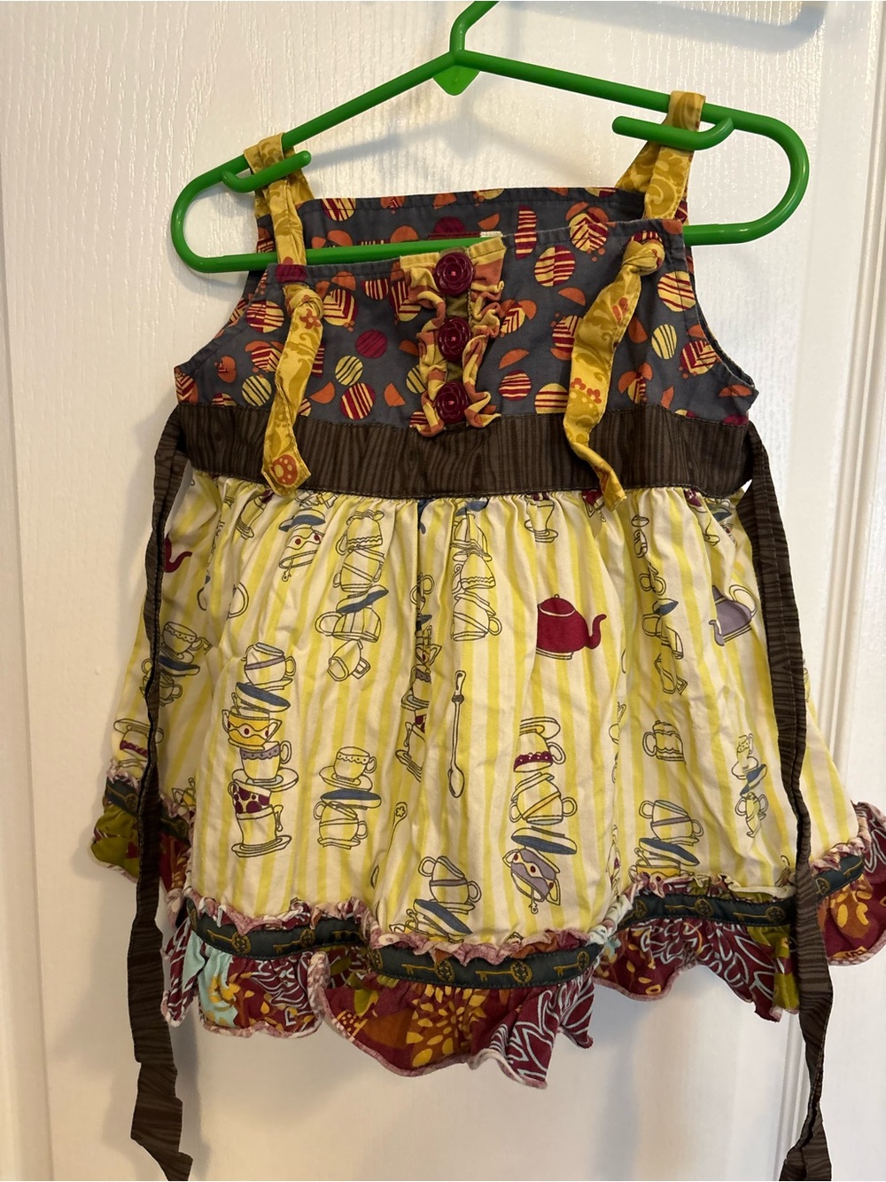 Matilda Jane Teal, Navy, Yellow & Orange Patterned Dress